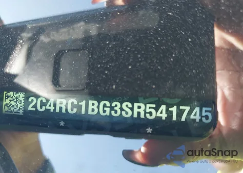 2025 Chrysler Pacifica Select z USA, uszkodzony, nr VIN 2C4RC1BG3SR541745